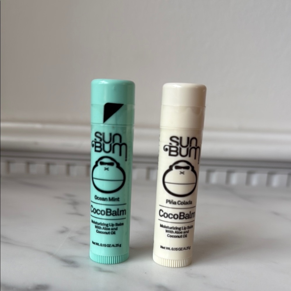 Sun Bum Lip Balm Set - Ocean Mint & Piña Colada